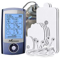 MEDVICE Rechargeable Tens Unit Muscle Stimulator, 2nd Gen 16 Modes & 8 Upgraded Pads for Natural Pain Relief & Management, FDA Cleared Electric Pulse Impulse Mini Massager Machine