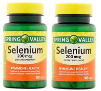 Spring Valley - Selenium 200 mcg, 100 Tablets (Pack of 2)