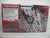 Craftsman 75 pc Inch & Metric tap and die Set