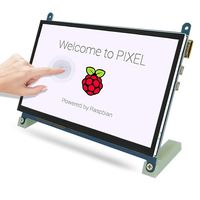 TeNizo 7 inch IPS Capacitive Touch Screen Display with Stand, 1024x600 Ultra HD HDMI Monitor - Supports Raspberry Pi 1/2/3/4 Model B A+ B+ BB Black, Banana Pi Windows 10 8 7 - Driver Free