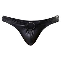 Alalaso Laca De Cuero De Los Hombres Estiramiento Micro Tanga