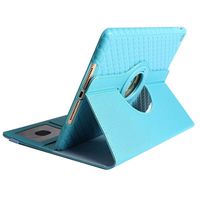 Jennyfly Cover for iPad Mini 5, 360 Degree Rotating Multi Typing Angle Hand Free Stand Soft TPU Leather Full Protective Case with Card Slot & Money Pocket for 7.9 inch iPad Mini 4/Mini 5 - Blue