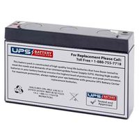 DataLex NP6-7.5 6V 7.5Ah Replacement Battery with F1 Terminals