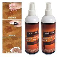 Luonita Instant Fix Wood Scratch Remover Repair Paint for Wooden Table Bed Floor and Furniture -Repair Kit Cover Wood Scratch Touch Up Restorer of Wooden Table Door Cabinet with Towel (2 PCS)