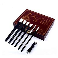 Wimious Professional Stainless Steel Portable Travel Personal Care Tools Sets 7pcs Nail Care Set Pedicure Tools (7pcs).