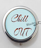 BlackKey Chill Out Chillout 3-Compartment Decorative Pocket Gift Box Case Organizer for Pill, Color 1 -1064