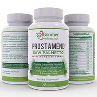 Saw Palmetto Prostate Health Supplement. Natural Formula with Premium Plant Extracts & Herbs That May Support Healthy Urinary Function and Reduced Hair Loss. Free E-Book. 60 Capsules of Prostamend