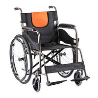 Hong Tai Yang XF Wheelchair, Folding Steel Material Transport Driving Medical Manual Light and Durable, with Inflatable Rear Wheel, Adult Old Man Armchairs (Color : Wheelchair)