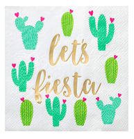 Juvale Let’s Fiesta Napkins, Cinco De Mayo Party Supplies (50 Pack)