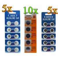 GTMax 50 AG3/LR41 Alkaline Button Cell Battery + 50 AG13/LR44 Alkaline Button Cell Battery + 50 CR2032 Lithium Button Cell Battery