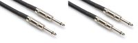 2 Hosa SKJ-605 5' FT 1/4" TS To 1/4" TS Speaker Cables
