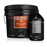 GlobMarble ColorTec DK500 Black Epoxy 100% Solids. Epoxy Floor Base Coat 3 Gal Kit Black
