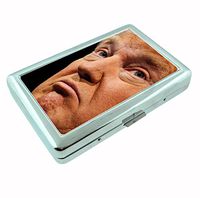 TRUMP Metal Silver Cigarette Case Holder Box