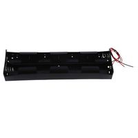 Chinatera Black 12V Battery Case Holder Case 8X D Size Cell Box Open Wire