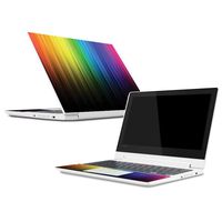 Mightyskins Skin Compatible with Lenovo Chromebook C330 (2018) - Rainbow Streaks | Protective, Durable, and Unique Vinyl Decal Wrap Cover | Easy to Apply, Remove, and Change Styles | Made in The USA
