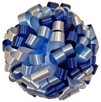 Navy & Light Blue Car Bows