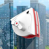 LZH FILTER Double-Sided Adjustable Magnetic Glass Wiper Cleaner, Window Glass Cleaning Brush, Double-Sided Window Cleaner Glass Wiper Magnetic Cleaning Tools, for High-Rise Building Single Glazed