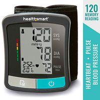 Blood Pressure Monitor for Wrist to Monitor Pulse, Heartbeat and Blood Pressure and includes Standard Wrist Cuff Size, Black