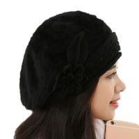 YANG-YI 2017 Women Hats Slouch Baggy Winter Warm Soft Knit Crochet Hat (Black, one Size)