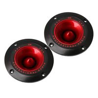 Yibuy 2 Pcs Black Plastic Piezo Single Horn Speaker Tweeter Piezoelectric Head