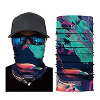 N-A IehauROR Seamless Kerchief Bandanas for Dust, Outdoors, Festivals, Sports Summer Neck Gaiter Scarf Breathable Bandana(Ink Blue)