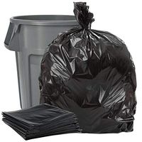 Plasticplace Black 40-45 Gallon Trash Bag, 40x46, 1.5 Mil, 100 Bags Per Case