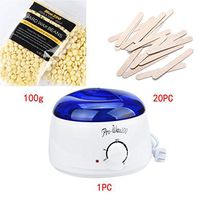 USHOT 110V Spa Hair Removal Hot Wax Warmer Heater Machine Pot Depilatory Paraffin Hair Removal Bean Set (G)
