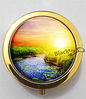 BlackKey Sunshine 3-Compartment Decorative Pocket Gift Box Case Organizer for Pill, Color 2 -1973