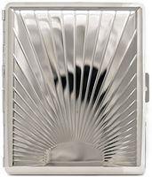 Silver Sunset (Full Pack 100s) Metal-Plated Cigarette Case & Stash Box