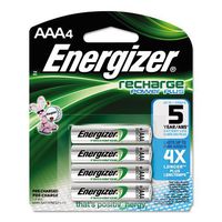 Energizer174; AAA e¦ NiMH Rechargeable Batteries 4 per Pack