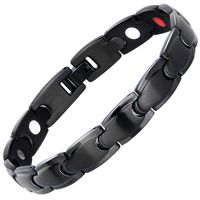 Magnetic Bracelet 4 Element Titanium Bracelet Stainless Steel Men's Magnet Bracelet Size Adjustable