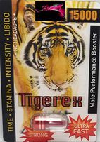 TIGER XXX RED PILL ALL NATURAL MALE ENHANCEMENT PILLS (3 Pack) PLUS LOVE POTION PEN