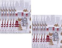 Christmas Holiday Theme City Christmas Disposable Guest Towels - 2 Pack - 40 Total