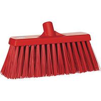Vikan 29154 Block Heavy Duty Sweep Floor Broom Head, PET Bristle Polypropylene, 12-3/4", Red