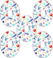 Dexcom CGM Adhesive Patch New, Water Resistant Space Design. 5 Pack