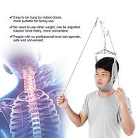 Ewinodon Hanging Neck Traction Device Cervical Traction Fixation Gear Neck Correction Stretcher Relief Chiropractic Head Massager