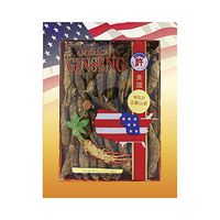 Hsu's Ginseng SKU 0331-4 | Wild Half Short Large | Wild American Ginseng | 许氏花旗参正野山參 | 4 oz Box, 西洋参, 野山參