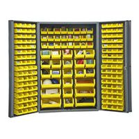 Durham Heavy Duty Welded 14 Gauge Steel Cabinet with 176 Bins, DC48-176-95,  24" Length x 48" Width x 78" Height