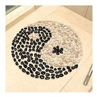 GHHZZQ Bathtub Mat Massage Non-Slip Natural PVC Take A Shower Kitchen Foot Pad Rectangle Bathroom Rugs, 4 Colors, Multiple Sizes (Color : D, Size : 60x60cm)