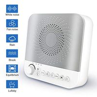 White Noise Sound Machine for Sleeping, Portable Sound Machine with 17 Sooth Sounds, LED Night Light, Sound Therapy Machine for Baby,Adult Timer & Volume Control for Home Office Travel