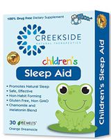 Creekside Naturals Sleep Aid for Children, Zero Sugar, Vegan, Pediatrician Formulated, Orange Dream Flavor, 30 EZ Melt Tablets