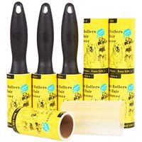 Lint Roller Pet Hair Remover Extra Sticky Tape Rollers with Cover for Clothes, Dog and Cat - 8 Pack