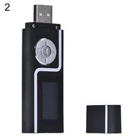 Connoworld MP3 Music Media Player Portable USB Stick Shape LCD Screen Dual Audio Ports Gift