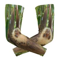 ZZKKO Sloth Tree Cooling Arm Sleeves Cover Uv Sun Protection for Men Women Running Golf Cycling Arm Warmer Sleeves 1 Pair