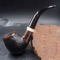 Wooden Tobacco Smoking Pipe Ebony Wood manual filtering traditional tobacco bucket,2