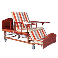 Medical Furniture Multi Function Electric Hospital Beds,Full Medical Electric Hospital Bed for Home Care Use with Potty Hole