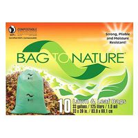 Indaco Manufacturing 33x39 "bag-to-nature" Compostable And Biodegradable Lawn Bag 10 count