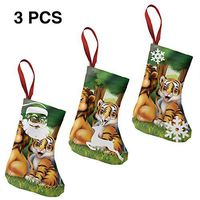 Christmas Stockings Suits Set of Cartoon Animals Posing Cool for Funny Xmas Party