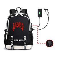 ForUBeauty Juice WRLD Backpack with Charging Port for Men and Women Fits 15 Inch Laptop Casual Daypack(Style 02)