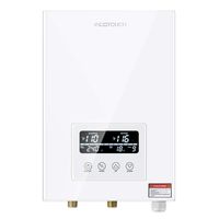 Tankless Water Heater Electric ECOTOUCH 9KW 240V On Demand Water Heater Self-Modulating Instant Hot Water Heater ECO90 White ...